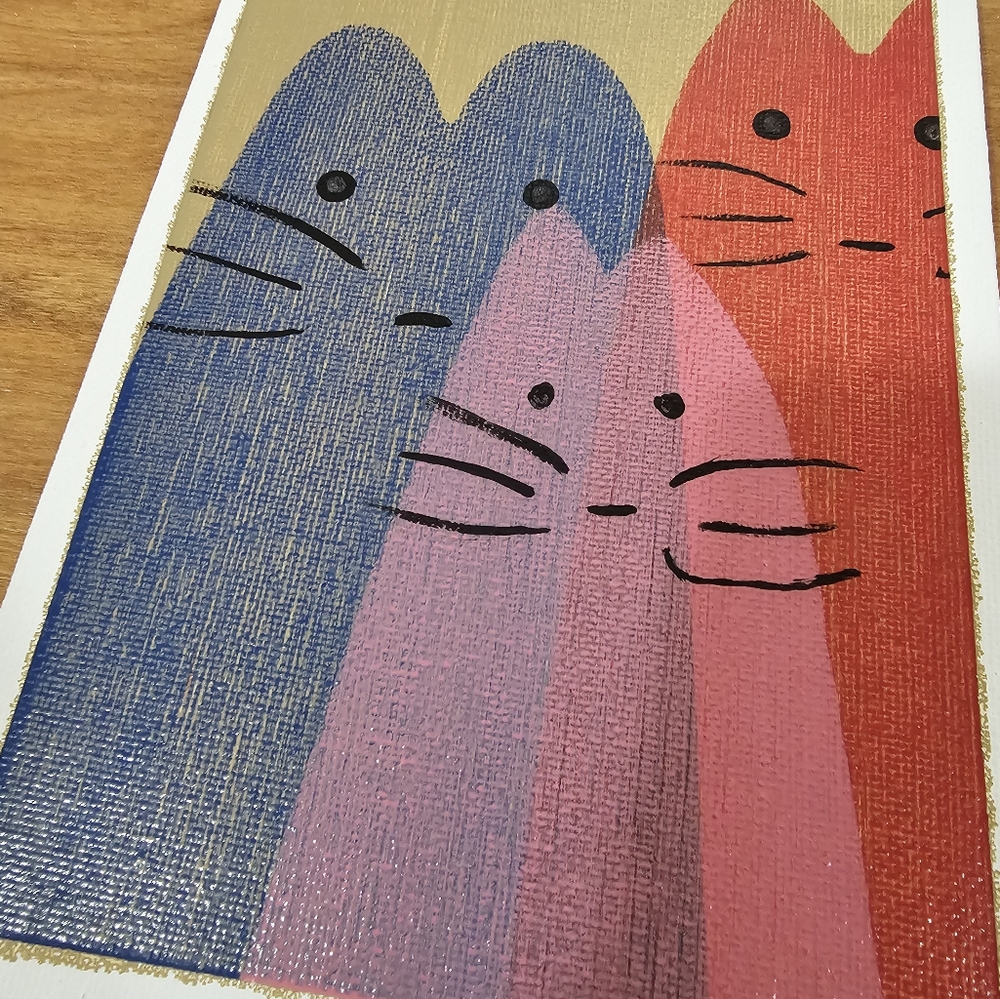 Derp Cats Painting 2pc Set - Picture 2 of 3